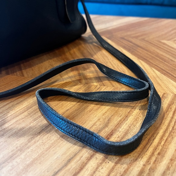 VINTAGE CÓRNER: COACH DESIGNER BONNIE CASHIN Black Leather Handbag with Strap - Picture 9 of 12